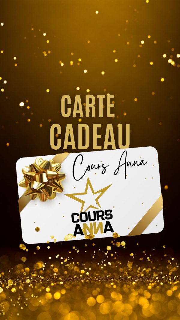 Story Instagram carte cadeau or